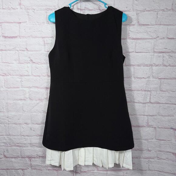 Commense Black Sleeveless Dress with Pleated Hem - XL NWT - Picture 2 of 9